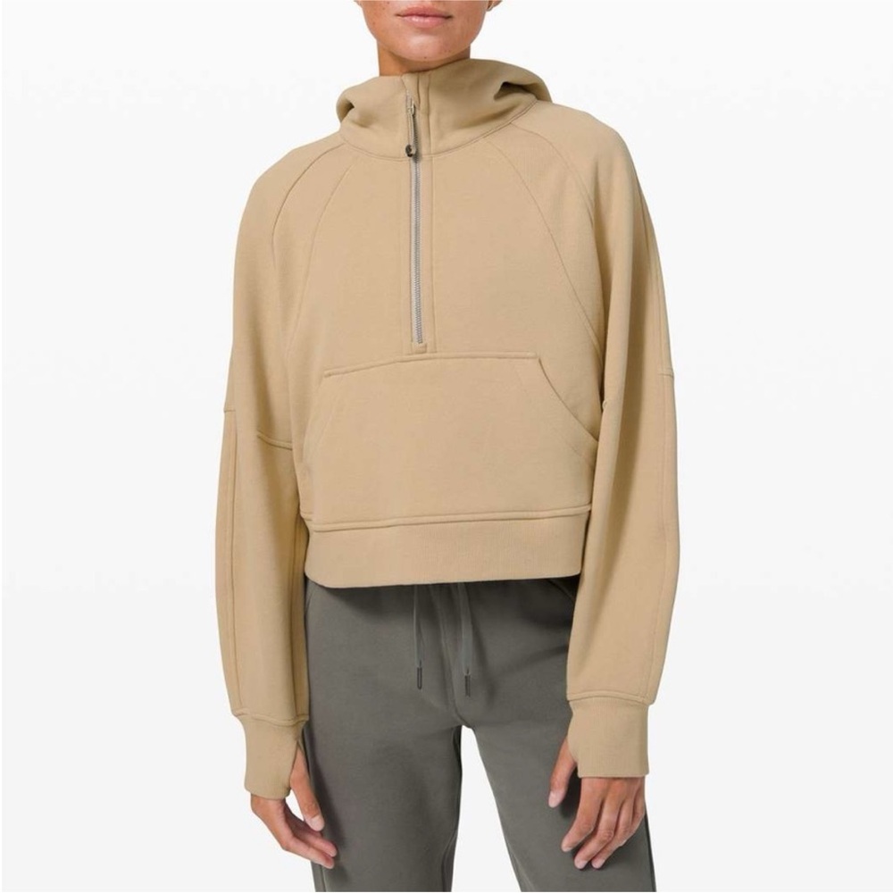 Lululemon scuba half zip cropped hoodie